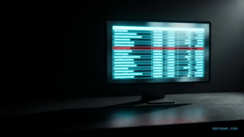 A dark screen showing a cyan stream of cloud audit-log entries with one entry flagged red